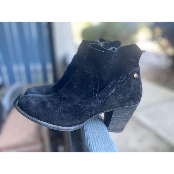 Paul Green Nora Ankle Leather Water Resistant Suede Booties Sz 9 US -6.5 UK - Picture 1 of 10